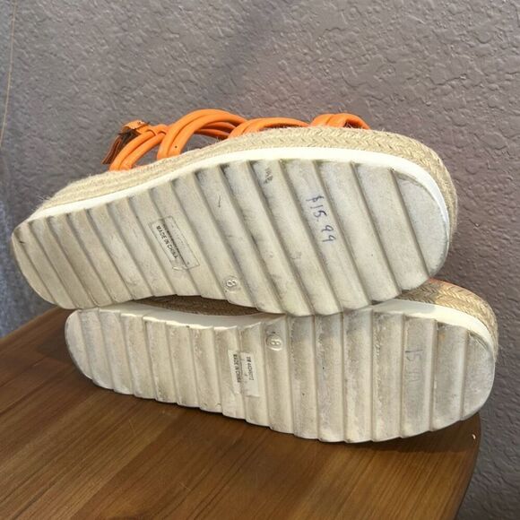 Torrid comfort, 1946 orange wedge sandals size 8 - Picture 10 of 11